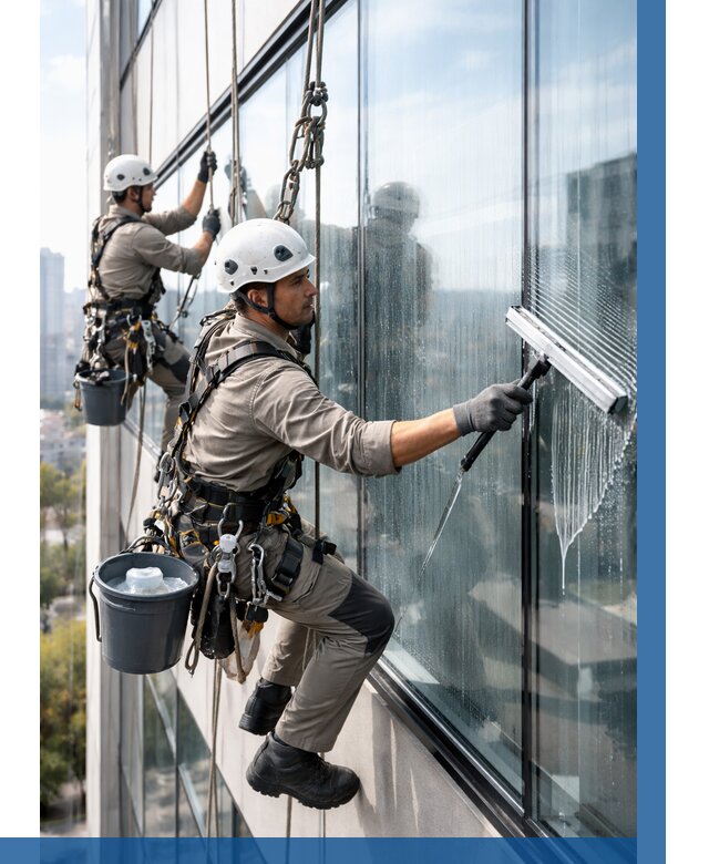 Мойка окон альпинистами в Партизанске от 4830 р. | ВЫСОТНИК-Прт