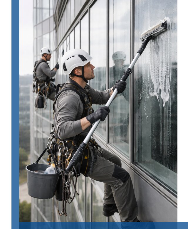 Высотная мойка сплошного остекления с выездом в Партизанске