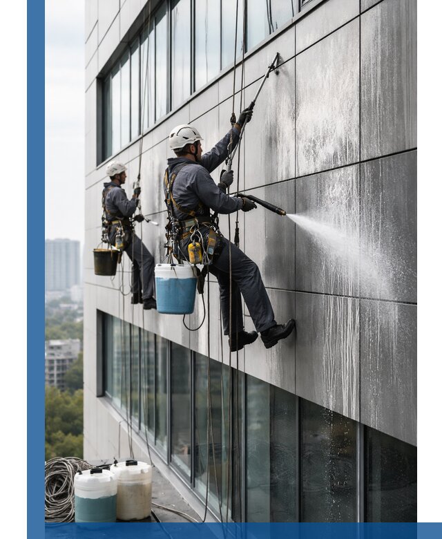 Профессиональная мойка вентилируемых фасадов в Партизанске