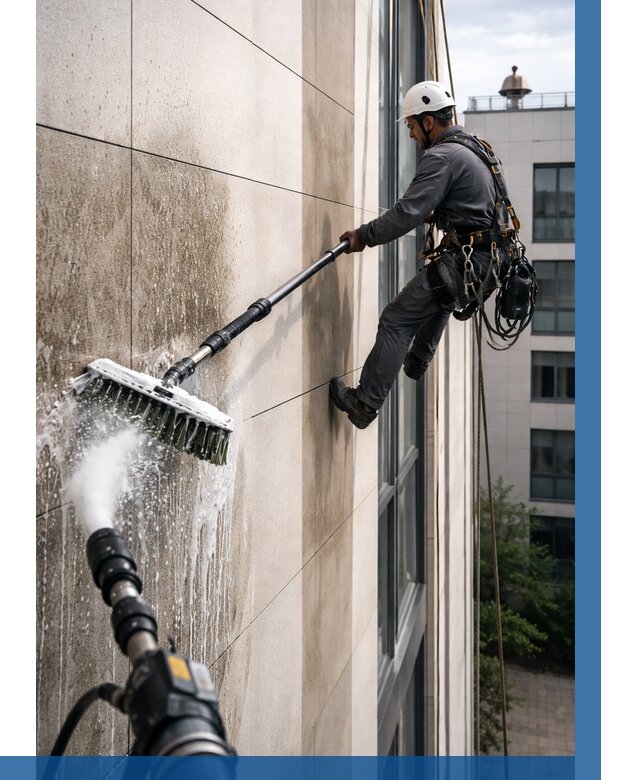 Мойка фасада из керамогранита в Партизанске от 322 р. | ВЫСОТНИК-Прт