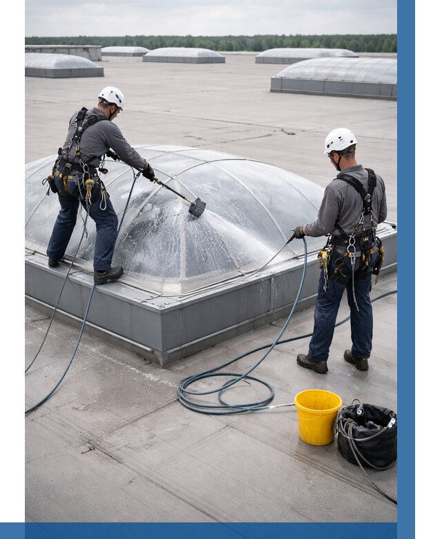 Мойка зенитных фонарей в Партизанске, заказать от 4830 р. | ВЫСОТНИК-Прт