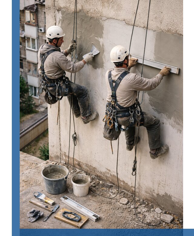 Комплексный ремонт штукатурного фасада с гарантией в Партизанске