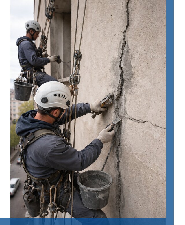 Заделка трещин на фасаде в Партизанске от 966 р. | ВЫСОТНИК-Прт