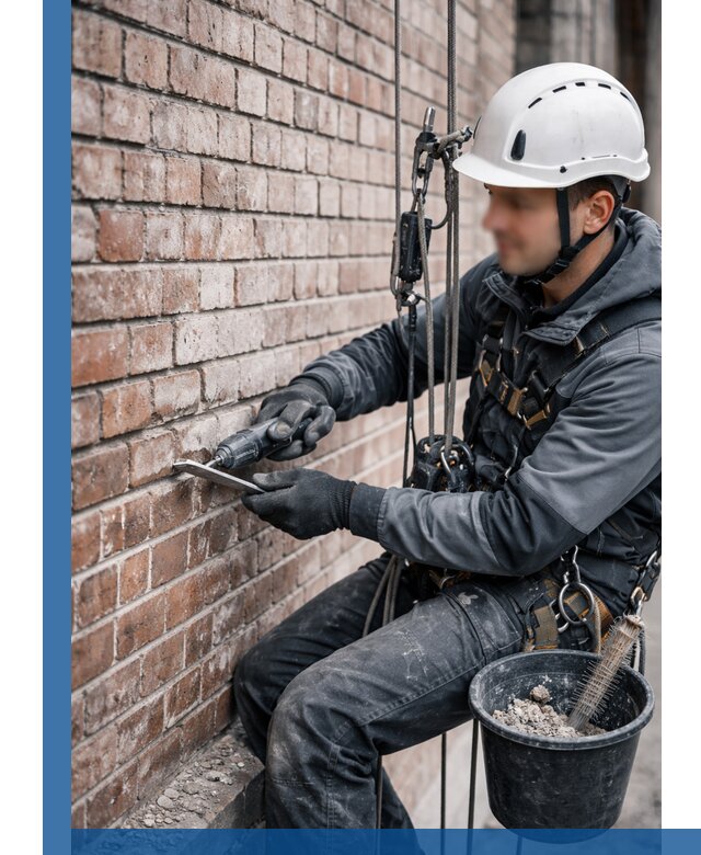 Расшивка кирпичных швов фасадов и стен, ремонт в Партизанске