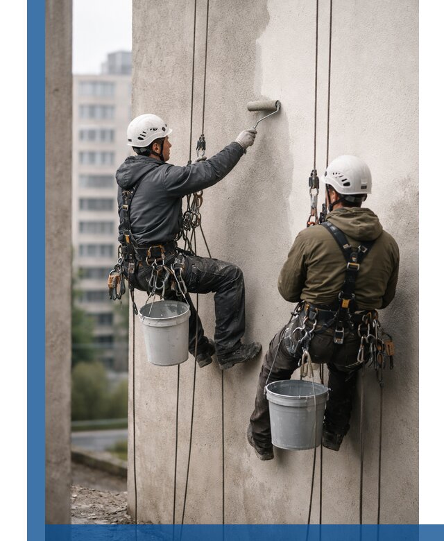 Покраска фасадов высотными альпинистами в Партизанске с гарантией