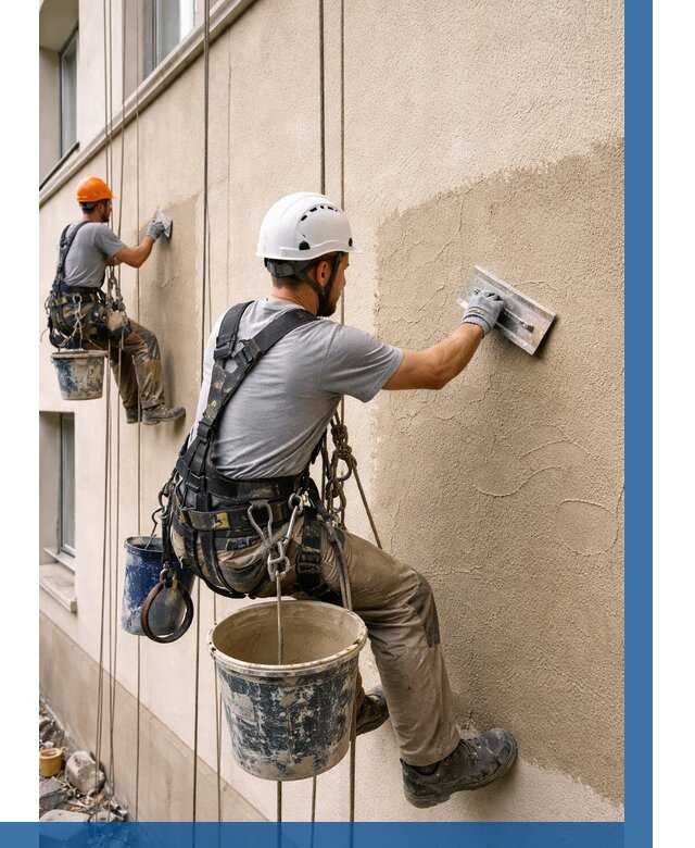 Декоративная штукатурка фасада в Партизанске от 1288 р. | ВЫСОТНИК-Прт