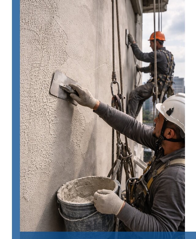 Декоративная штукатурка фасада с утеплением и защитой в Партизанске
