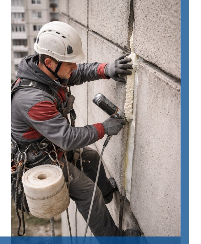 Утепление межпанельных швов в Партизанске от 751 р. | ВЫСОТНИК-Прт