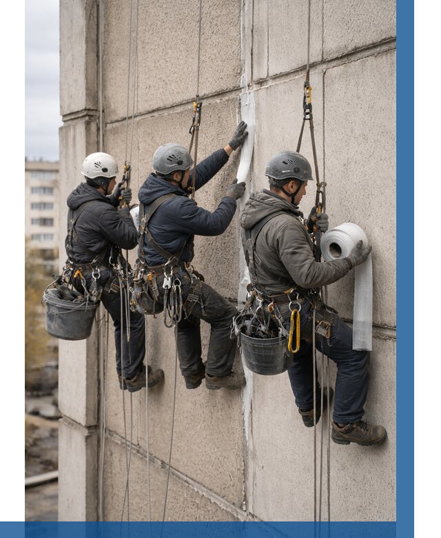 Ремонт межпанельных швов в Партизанске от 805 р. | ВЫСОТНИК-Прт