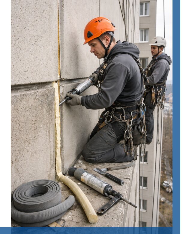 Теплый шов межпанельные швы в Партизанске от 751 р. | ВЫСОТНИК-Прт