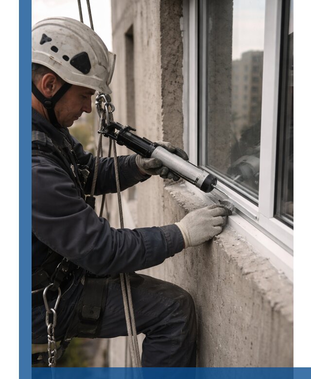 Герметизация оконных швов снаружи в Партизанске профессионально