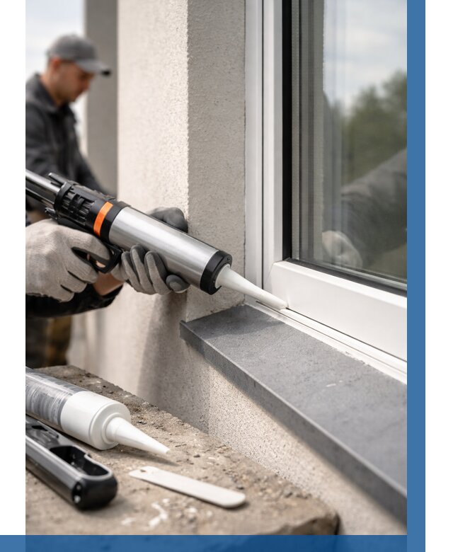 Герметизация монтажных швов окон в Партизанске от 698 р. | ВЫСОТНИК-Прт