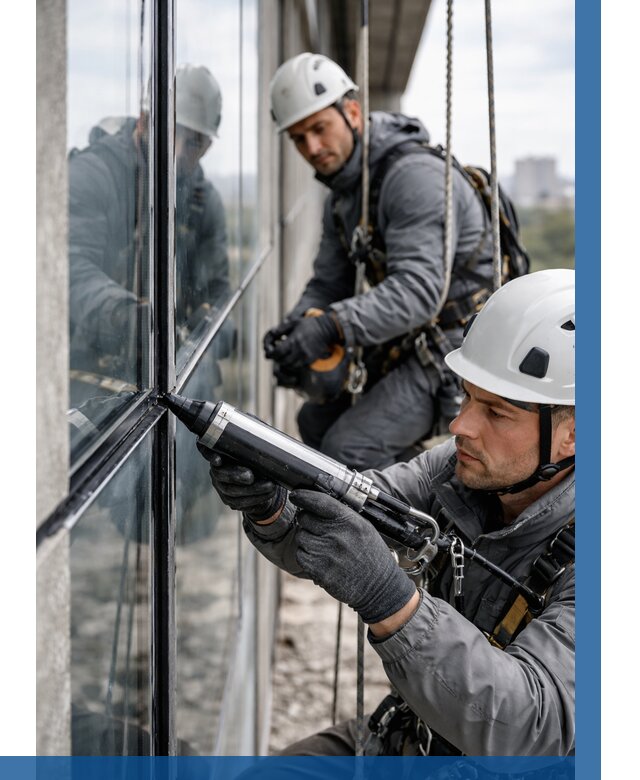 Герметизация витражных швов в Партизанске от 698 р. | ВЫСОТНИК-Прт