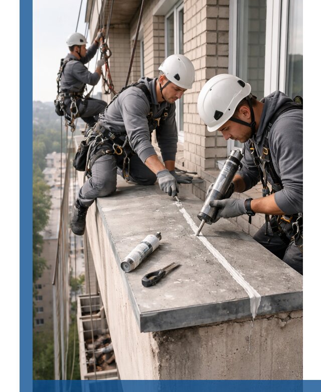 Герметизация балконного козырька в Партизанске профессионально