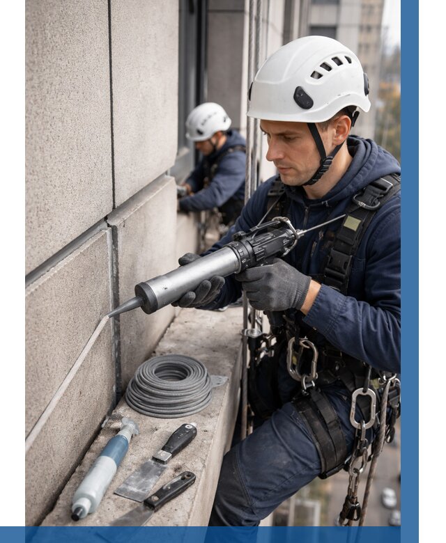 Герметизация деформационных швов фасада в Партизанске от 751 | ВЫСОТНИК-Прт