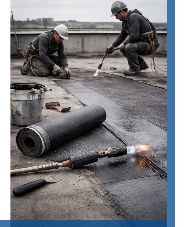 Ремонт рулонной кровли в Партизанске от 698 р. | ВЫСОТНИК-Прт