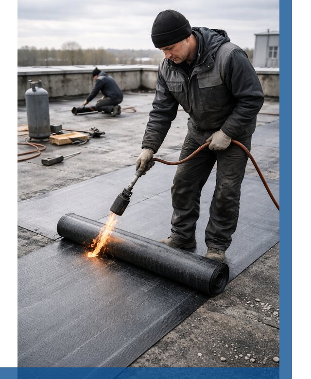 Ремонт наплавляемой кровли в Партизанске от 751 р. | ВЫСОТНИК-Прт