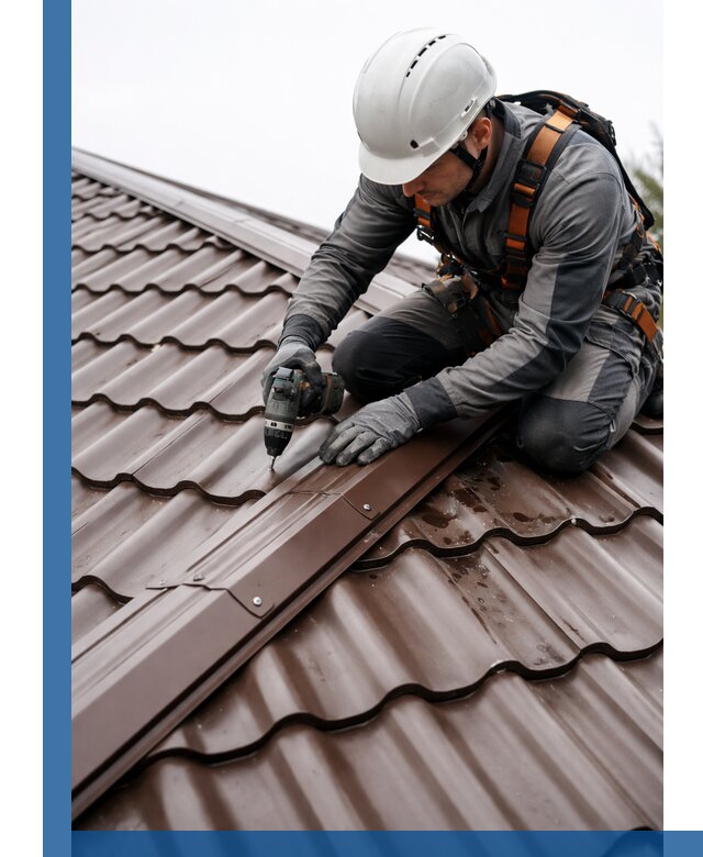 Ремонт металлочерепицы на крыше в Партизанске профессионально