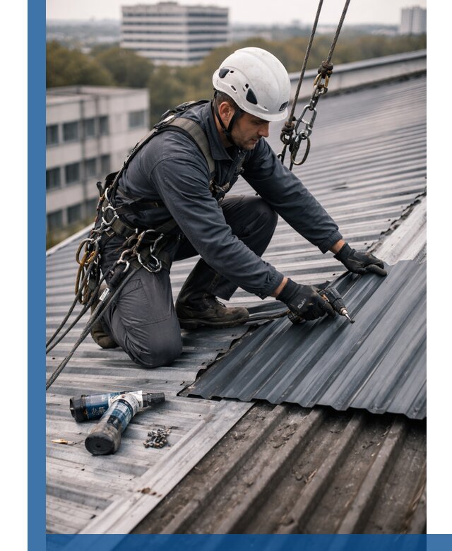 Ремонт профнастила на кровле в Партизанске, работы под ключ