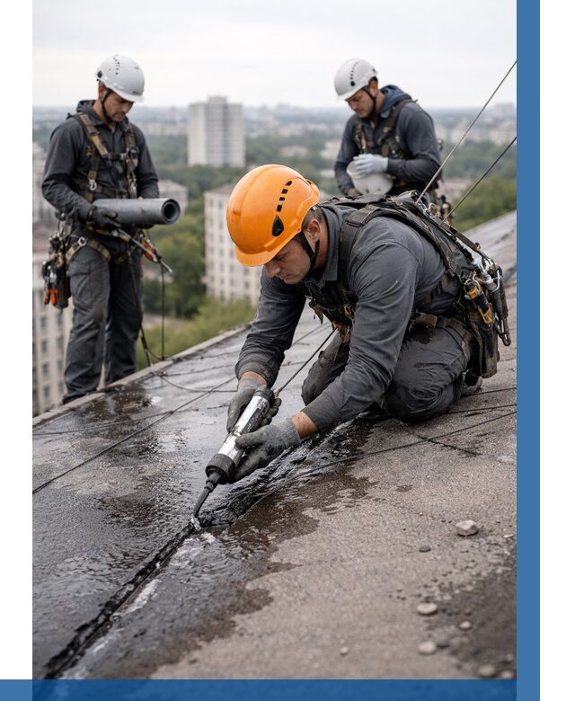 Устранение протечек кровли в Партизанске от 12880 р. | ВЫСОТНИК-Прт