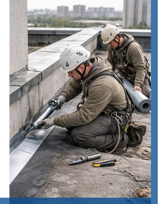 Ремонт кровельных примыканий в Партизанске от 1288 р. | ВЫСОТНИК-Прт