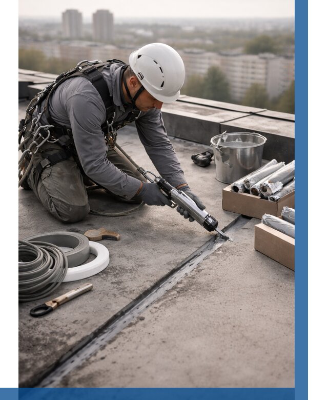 Герметизация швов кровли в Партизанске от 483 р./м2 | ВЫСОТНИК-Прт