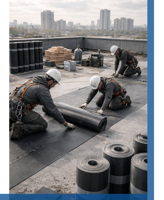 Монтаж мягкой кровли под ключ в Партизанске от 483 р. | ВЫСОТНИК-Прт