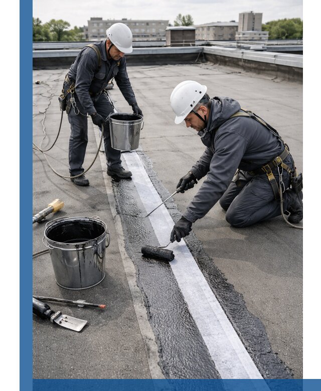 Гидроизоляция кровли мастикой в Партизанске надежная защита