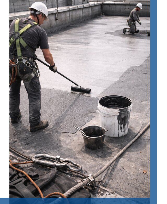 Гидроизоляция кровли жидкой резиной в Партизанске от 537 р. | ВЫСОТНИК-Прт