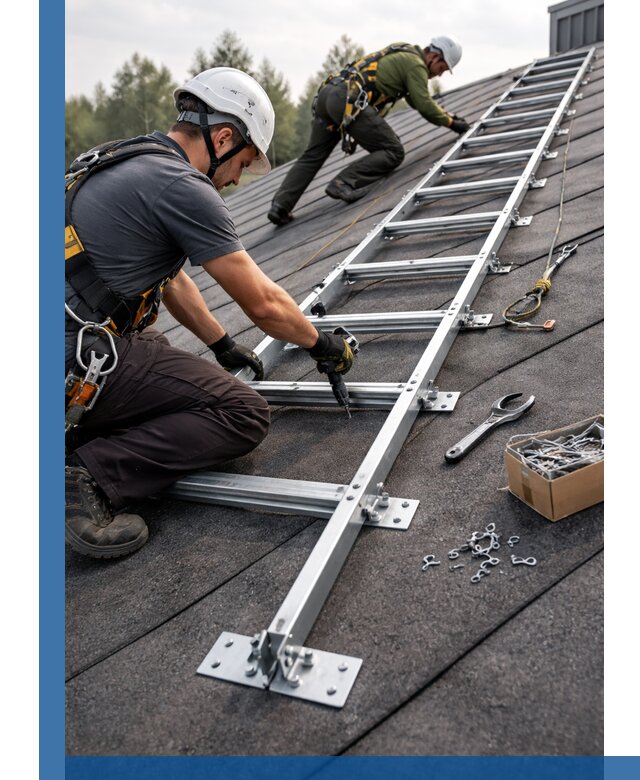 Профессиональный монтаж кровельной лестницы в Партизанске под ключ