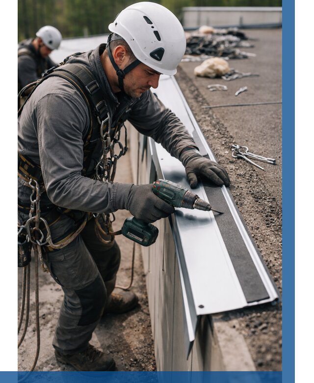 Монтаж капельника на кровле в Партизанске от 322 р. | ВЫСОТНИК-Прт