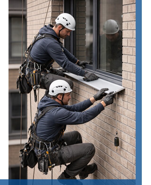 Монтаж оконных отливов под ключ в Партизанске от 3757 р. | ВЫСОТНИК-Прт