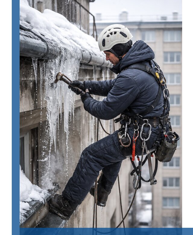 Удаление наледи и чистка водостоков в Партизанске оперативно и безопасно