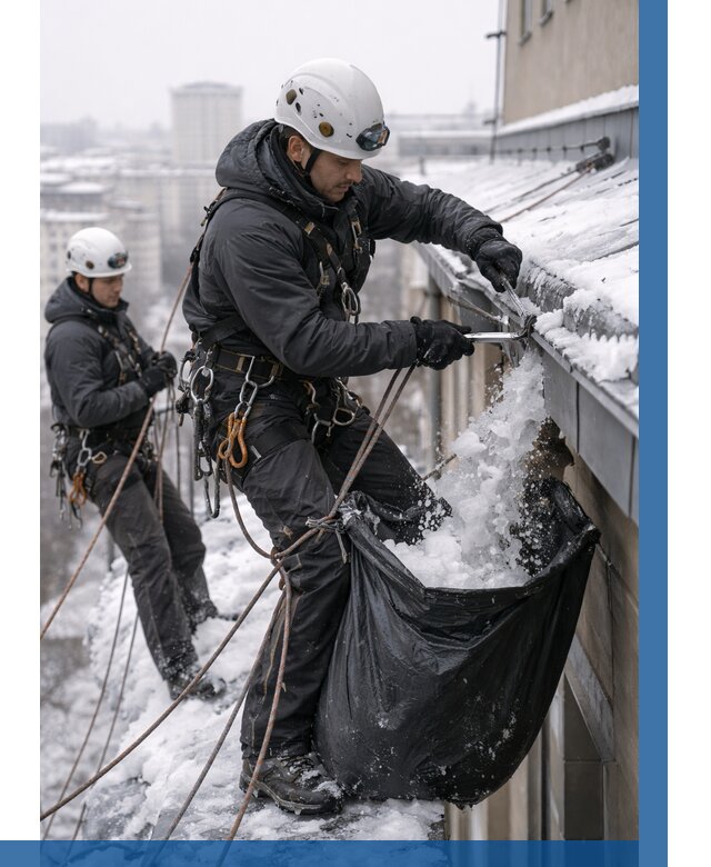 Аварийная очистка крыши в Партизанске под ключ от 322 р. | ВЫСОТНИК-Прт