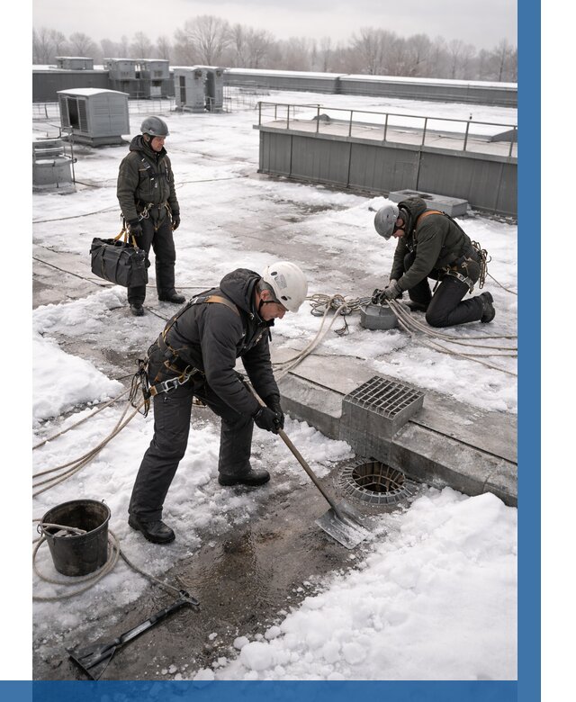 Абонентское обслуживание кровли зимой в Партизанске от 8586 р. | ВЫСОТНИК-Прт