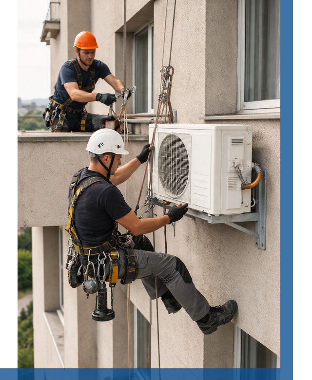 Монтаж внешнего блока кондиционера в Партизанске от 6976 р. | ВЫСОТНИК-Прт