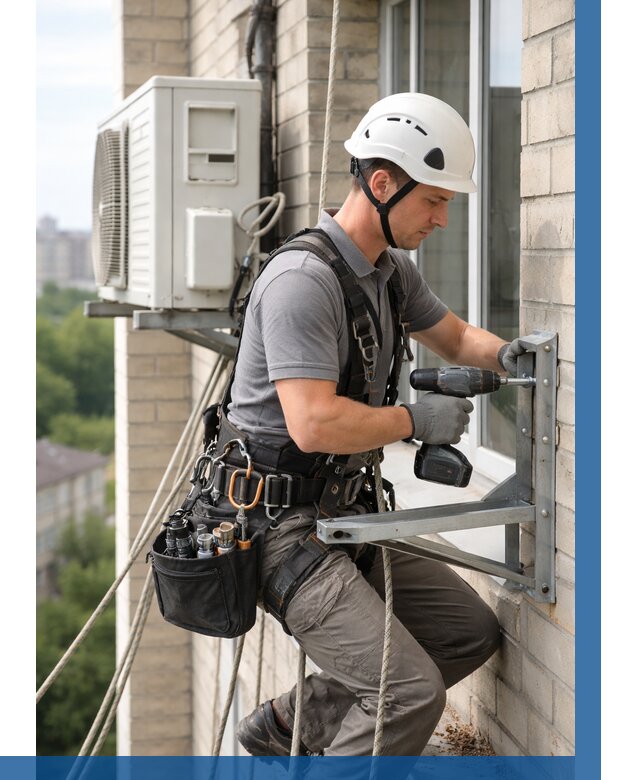 Установка кронштейнов кондиционера в Партизанске от 3757 р. | ВЫСОТНИК-Прт