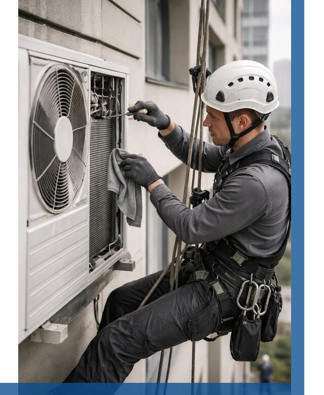 Обслуживание внешнего блока кондиционера в Партизанске от 2898 р.ВЫСОТНИК-Прт