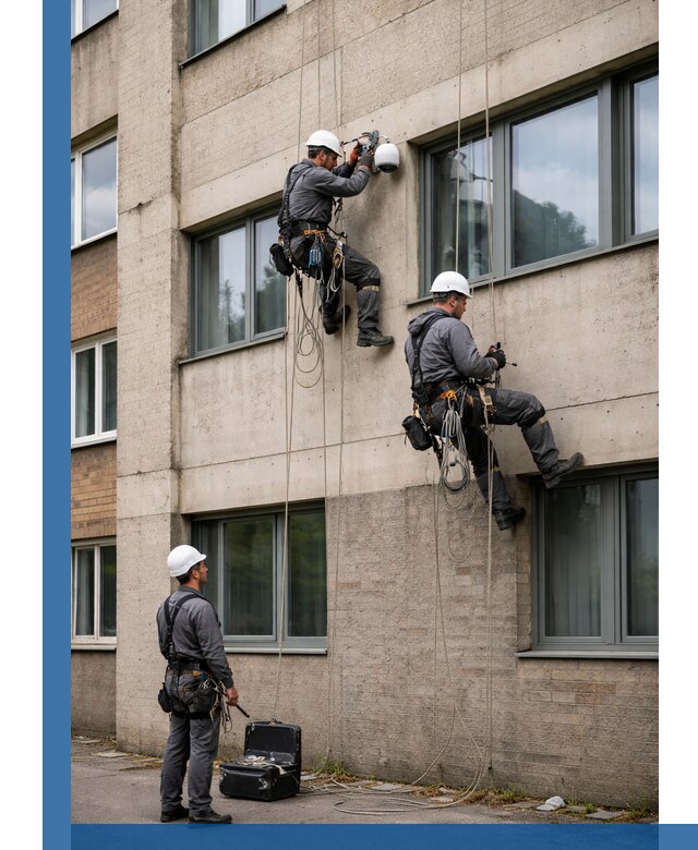Монтаж фасадных камер видеонаблюдения в Партизанске под ключ