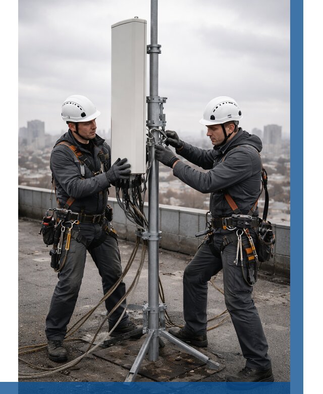 Монтаж антенн связи на крыше в Партизанске от 9123 р. | ВЫСОТНИК-Прт