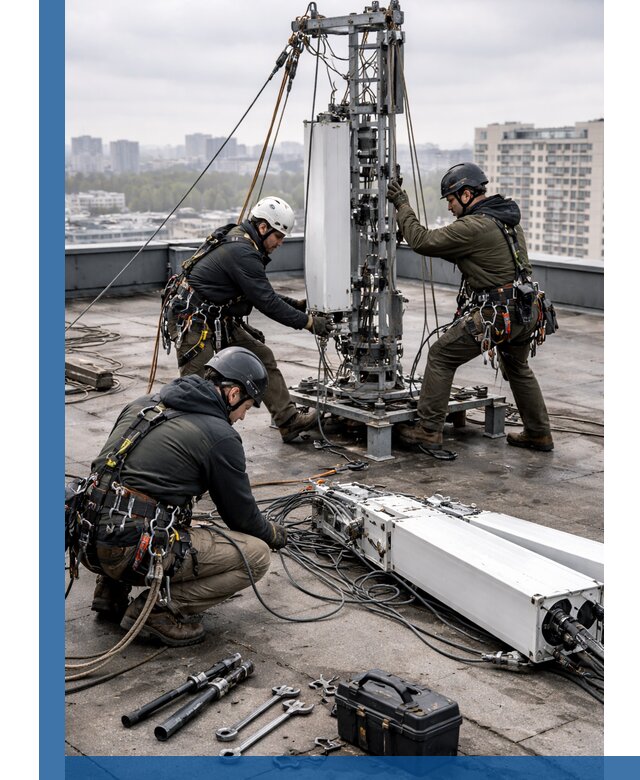 Демонтаж антенн на крыше зданий в Партизанске с гарантией