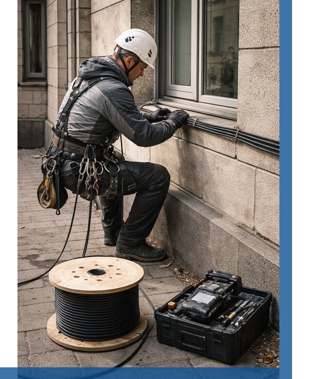 Прокладка оптоволоконного кабеля в Партизанске от 859 р. | ВЫСОТНИК-Прт