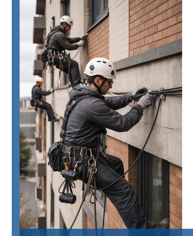 Крепление кабеля на фасаде монтаж и крепеж в Партизанске