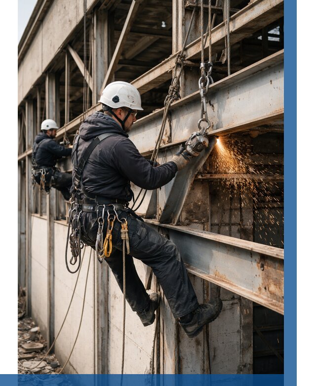 Демонтаж металлоконструкций на высоте в Партизанске от 6976р. |ВЫСОТНИК-Прт