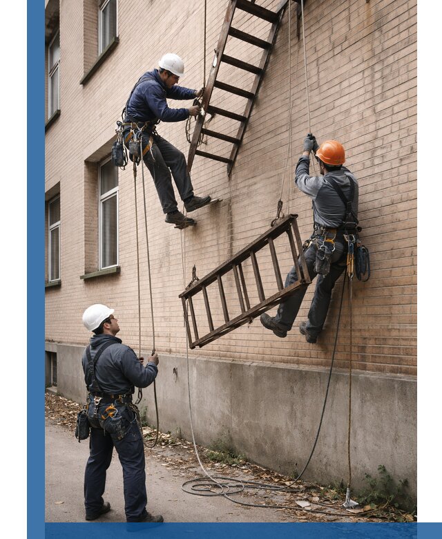 Демонтаж пожарной лестницы в Партизанске быстро и безопасно