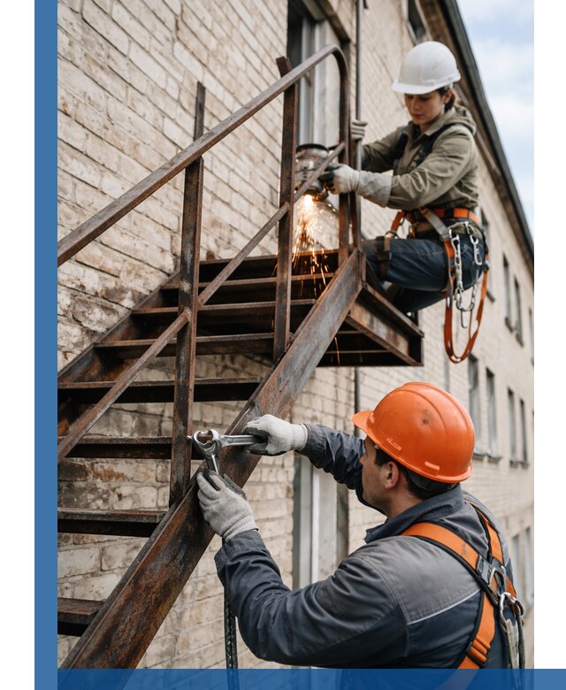 Ремонт и восстановление пожарных лестниц с выездом в Партизанске
