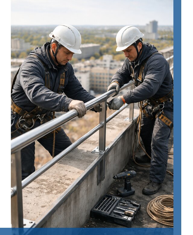 Монтаж перил на высоте в Партизанске от 2683 р. | ВЫСОТНИК-Прт