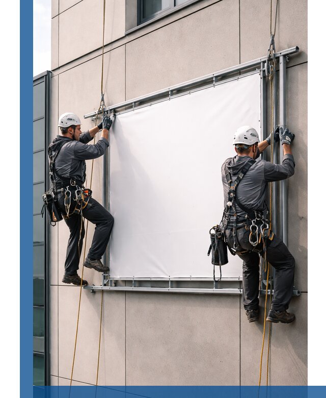 Монтаж наружной рекламной вывески в Партизанске под ключ