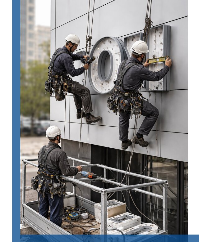 Профессиональный монтаж световых букв в Партизанске под ключ