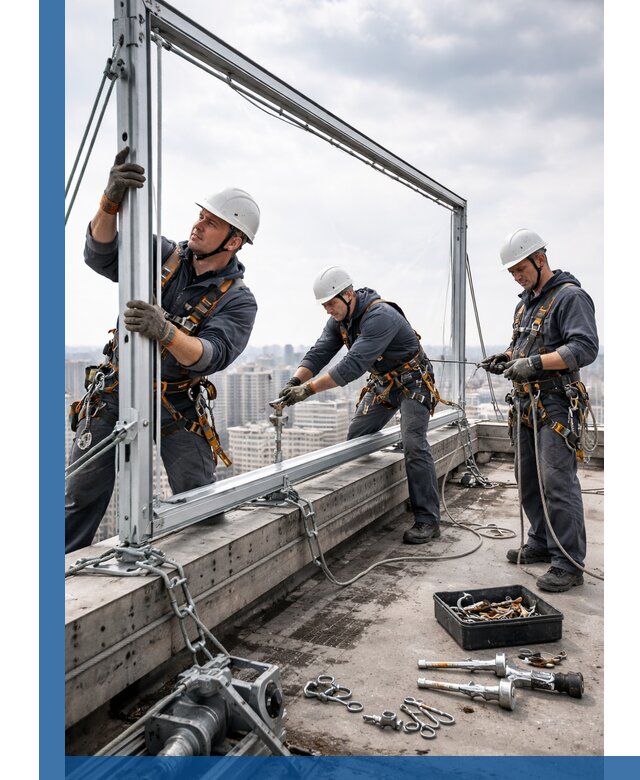 Монтаж крышных рекламных конструкций под ключ в Партизанске